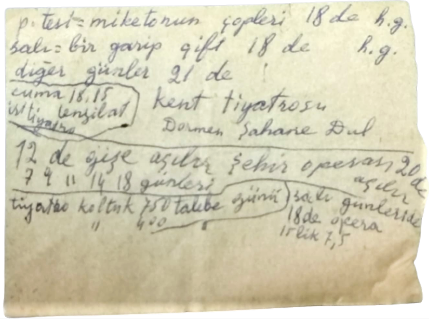 İSTANBUL TIYATROSU 29 EKİM 1967 SAAT 9,15 ARKA KOLTUK 750 KURUŞ TİYATRO BİLETİ 