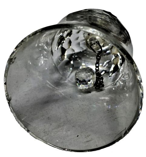 UŞAK HİZMETCİ CAGIRMA HABER ZİLİ KRISTAL CAMDAN YAPILMIŞ CİZ CAN