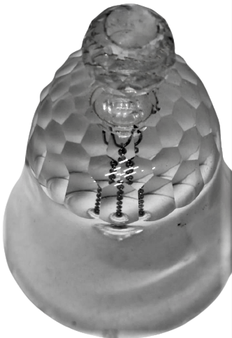 UŞAK HİZMETCİ CAGIRMA HABER ZİLİ KRISTAL CAMDAN YAPILMIŞ CİZ CAN