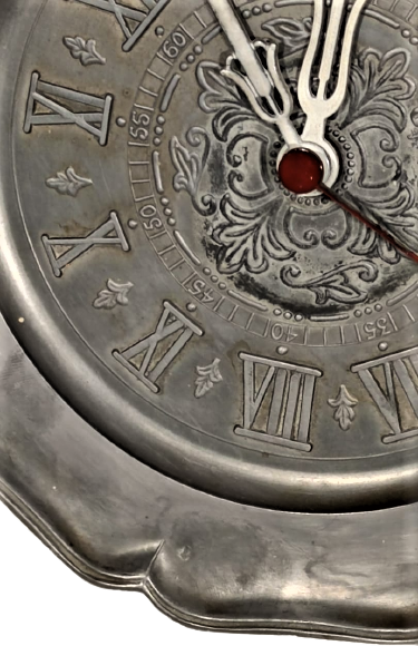 1940 ALMAN QUARTZ MAKİNE REIN ZİNN ZİN DÖKÜM DAMGALI ROMEN RAKAMLI DUVAR SAATİ