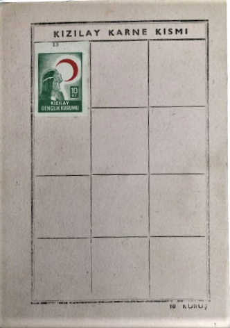 1954 1955 ÖGRETİM YILI İCİN HAZIRLANMIŞ KARTON KOCAELİ İZMİT  YENİ MAHALLE İLKOKULU KARNE