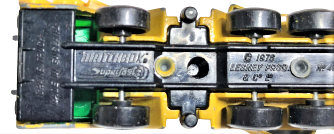 MATCHBOX SUPERFAST CRANE TRUCK MADE IN ENGLAND LESNEY PRODUCTS 1976   NO 49