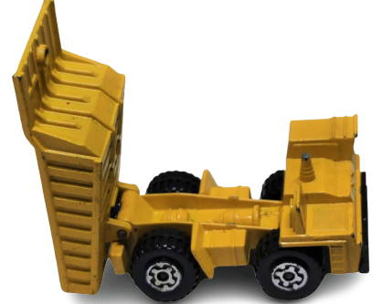 İNGİLİZ MATCHBOX SUPERFAST LESNEY FAUN DUMP TRUCK NO 58  1976 KOLEKSİYONLUK OYUNCAK DAMPERLİ SARI FAUN HARFİYAT KAMYONU 