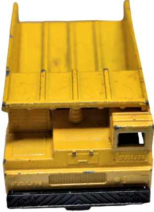 İNGİLİZ MATCHBOX SUPERFAST LESNEY FAUN DUMP TRUCK NO 58  1976 KOLEKSİYONLUK OYUNCAK DAMPERLİ SARI FAUN HARFİYAT KAMYONU 
