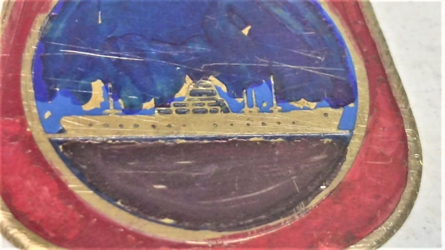 DENİZ NAKLİYAT VE RAY SİGORTA CİFT TARAFLI KABARTMA SARI METALDEN  ANAHTARLIK