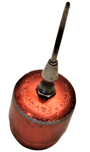 1960 FAVORİTE  MADE IN SWITZERLAND ALİMÜNYUM PARLAK KIRMIZI RENDE SAAT UFLEME POMPASI MEKANİK