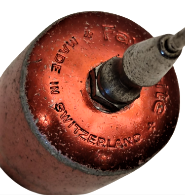 1960 FAVORİTE  MADE IN SWITZERLAND ALİMÜNYUM PARLAK KIRMIZI RENDE SAAT UFLEME POMPASI MEKANİK