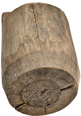 OSMANLI AHŞAP TESTİ  EL YAPIMI SU TESTİSİ TEK PARCA AGACDAN YAPILMIŞ ATL KISMI KAPAK ŞEKLİNDE ACILARAK İÇİ OYULMUŞ