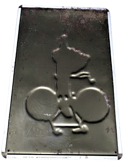 PEUGEOT PARİS BİSİKLET REKLAM BASKISI 1920'LERİN İMZALI CARLL ART NOUVEAU SPORTS KABARTMA TENEKE LEVHA LİSANSLI ÜRÜN