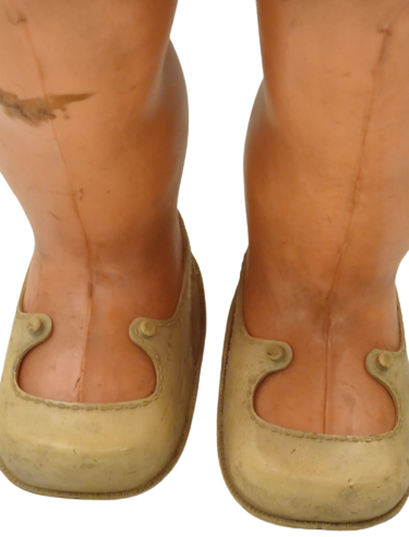 1960 VINTAGE GÖTZ PUPPE  2071/52 YURUYEN GÖZLERİ HAREKETLİ AYAKKABILI DERİ ETEK VE YELEKKLİ ADIM ATAK MEKANİK PİLLİ BEBEK