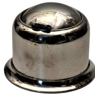 1940 KAPAKLI KROM KAPLAMA KOMPLE MATAL SİLİNDİR FORMDA ÖZEL TASARIM KÜLLÜK