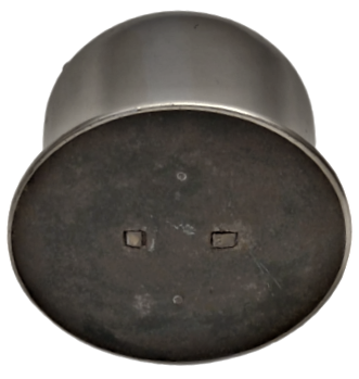 1940 KAPAKLI KROM KAPLAMA KOMPLE MATAL SİLİNDİR FORMDA ÖZEL TASARIM KÜLLÜK