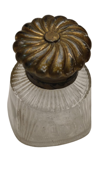 OSMANLI PAZARINA  YAPILMIŞ AMERİKAN USA  ALTIN VARAKLI CAM BEYKOZ KAPAKLI PARKER YAZI MUREKKEP USA MASA ÜZERİ HOKKA 