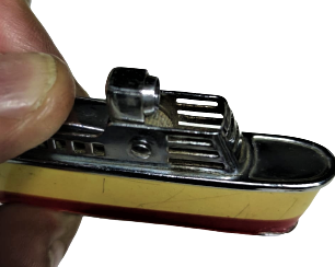 SAROME CRUİSER GEMİ ŞEKLİNDE KROM METAL ÇAKMAK TAŞLI VE BENZİNLİ MEKANİK CARKLI SORUNSUZ CALIŞIR