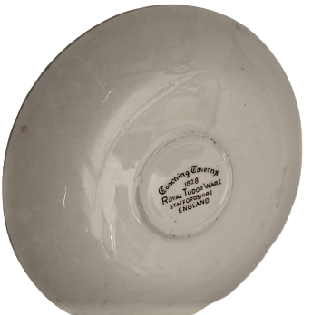 1828 COACHİNG TAVERNS ROYAL TUDOR STAFFORDSHIRE ENGLAND PORSELEN DUVAR TABAGI 4  ATLI POSTA ARABASI 