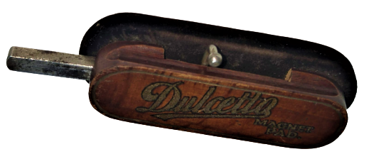 1940 DULCETTO MAGNET PAD NADİR 78 DEVİR GRAMOFON TAŞ PLAK TEMİZLEYİCİ  MANİVELALI MIKNATISLI 