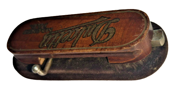 1940 DULCETTO MAGNET PAD NADİR 78 DEVİR GRAMOFON TAŞ PLAK TEMİZLEYİCİ  MANİVELALI MIKNATISLI 