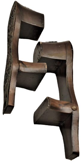 AHŞAP ÜZERİNE EL İŞİ  GÜMÜŞ KAPLAMA TELKARİ İŞLEMELİ ÇİFT TAKUNYA 35 NUMARA GİBİDİR