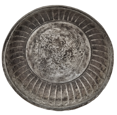 OSMANLI DAMGALI DİLİMLİ BAKIR SAGAN EL DOGME GECME TABANLI KENARLAR KIVRIK KALAYLI SAGAN