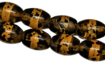 1950 FENERBAHCE KOLEKSİYONLUK  BEYKOZ CAM EL BOYAMA HABBELER İPEK EL ÖRME PÜSKÜL 33 ADET HABBE 2 DURAK VE İMAME 