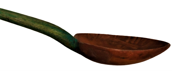 TEKKE İŞİ HOŞAF KASIGI ŞİMŞİR KOK BOYA SAP YEŞİL CANAK KISMI KIZIL