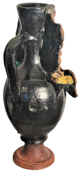 CUMHURİYET BAŞI YAPIMI CANAKKALE KUSLU CİCEKLİ TESTİ TAMAMI EL YAPIM KÖK BOYAMA KULPLU TESTİ SORUNSUZ 