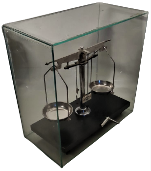 1960 YERLİ TÜRK MALI ALİMÜNYUM GOVDE KIROM KEFE 100 GR GÖRAL KEFELİ CAM FANUSLU HASSAS ECZACI TERAZİSİ