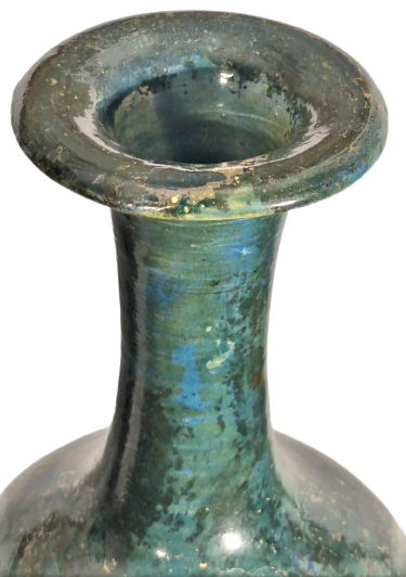 OSMANLI İSLAMİC ZEMZEN DOLDURMA İKRAM SURAHİSİ ÜZERİ KOYU YEŞİL TONLARINDA PARLAK SIRLI ZEMİN ATIKSIZ VE SORUNSUZ 