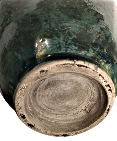 OSMANLI İSLAMİC ZEMZEN DOLDURMA İKRAM SURAHİSİ ÜZERİ KOYU YEŞİL TONLARINDA PARLAK SIRLI ZEMİN ATIKSIZ VE SORUNSUZ 