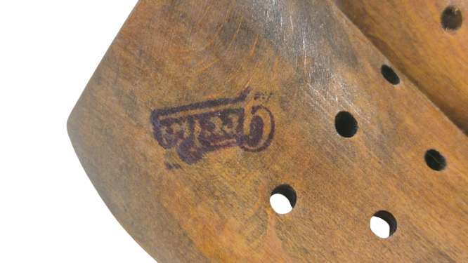 1950 GECHA AHŞAP CİFT METAL BURGU VİDALAMA AYARLI MARKALI BOT VE AYAKKABI KALIBI 