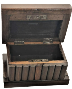 HAPISHANE MAHKUMLARIN YAPTIGI AHŞAP ŞİFRELİ GİZLİ ANAHTAR BÖLMELİ GİZLİ BÖLMESİ OLAN EL YAPIMI MASİF KUTU KAPAKLI KİLİTLİ KUMBARA