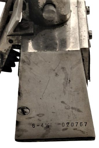 1950 REINER BGK NUMARATÖR MEKANİK SIRALI ALTI RAKKAMLI BASKI KABİLİYETLİ PİRİNC KROM KAPLAMA MEKANİZMALI BAKALIT SİYAH TUTMA YERLİ