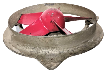 1950 BÜYÜK BOYDA DEMİR DÖKÜM GRI RENKDE KASNAK DOKUM KIRMIZI METAL PERVANE ALİBERTİ 220 VOLT SARGI MOTOR  FAN PERVANE