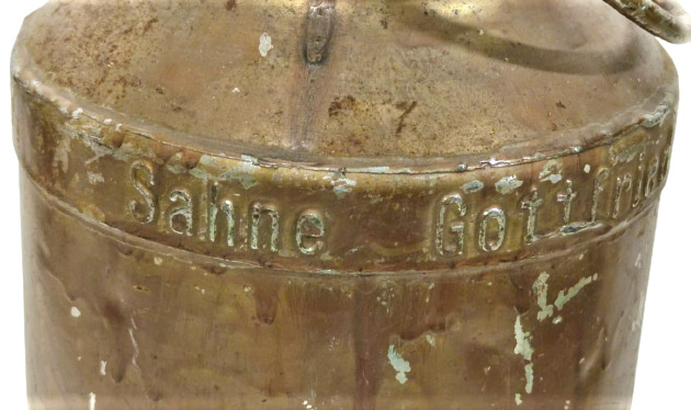 METAL KULPLU TAŞINABİLİR BEŞ LİTRELİK SÜT GÜGÜMÜ SÜTÜ CİFTLİKDEN MANDIRAYA TAŞIMA KABI SAHNE GOTTFRIED NIPPER TELEF 30679