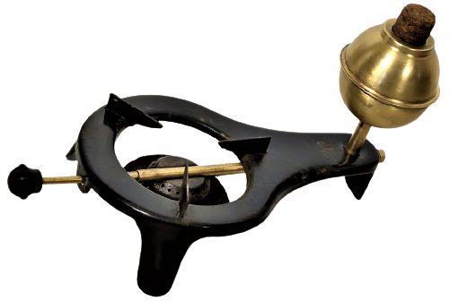 1950 USA AMERİKAN METAL İSPİRTO OCAGI PİRİNC DEPO HAZNELİ MANTAR TIPALI BAKALIT DÜGMEDEN CEVRİLEREK ALEV AYARLI ISITICI KAHVE PİŞİRİCİ