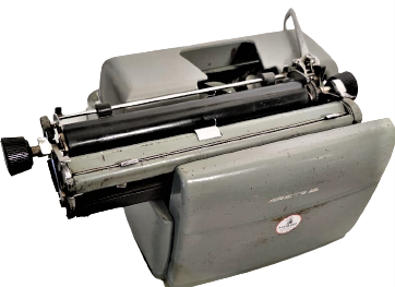 1950 REMİNGTON RAND TYPEWRİTER  MEKANİK BEYAZ BAKALİT TUŞLU METAL DÖKÜM GİRI RENKDE KASA SORUNSUZ CALIŞAN  DAKTİLO EF KLAVYE 