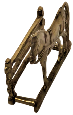 1970 CİT KENARINDA DURAN AT TEK PİRİNC DÖKÜM PECETELİK 