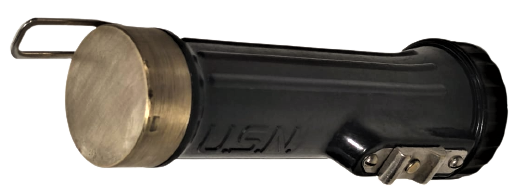 U.S.N. PERMISSIBLE ELECTRİC FLASHLIGHT USA 2. DUNYA ŞAVAŞI BAKALİT PİLLİ EL FENERİ ASKI APARATI DEVAMLI YAKMA VE FASILALI AC KAPA DUGMELİ