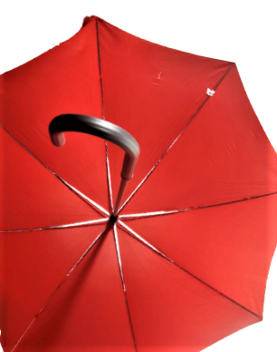 HUGO BOSS UNISEX KIRMIZI ŞEMSİYE ALİMÜNYUM GÖVDE BASTON  8 PARCA 3 KAT YAYLI CELİK MEKANIZMA ANBALAJINDA