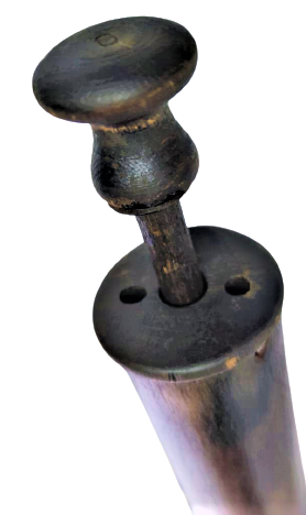 1800 ANTIQUE NADİR  KRAUSHAARS UNIVERSAL AHŞAP TOZ ÜFLEME KÖRÜĞÜ  TEMİZLİK İŞLERİNDE KULLANILAN 32 CM BOY CAP 6 CM