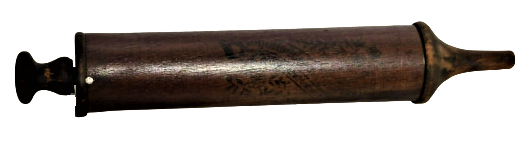 1800 ANTIQUE NADİR  KRAUSHAARS UNIVERSAL AHŞAP TOZ ÜFLEME KÖRÜĞÜ  TEMİZLİK İŞLERİNDE KULLANILAN 32 CM BOY CAP 6 CM