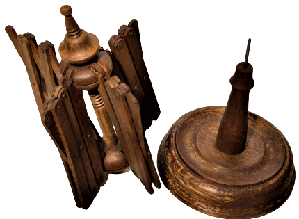  1900 AHŞAP AKCA AGACDAN YAPILMIŞ İPLİK SARMAK İÇİN KULLANILAN CIKRIK