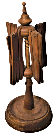  1900 AHŞAP AKCA AGACDAN YAPILMIŞ İPLİK SARMAK İÇİN KULLANILAN CIKRIK