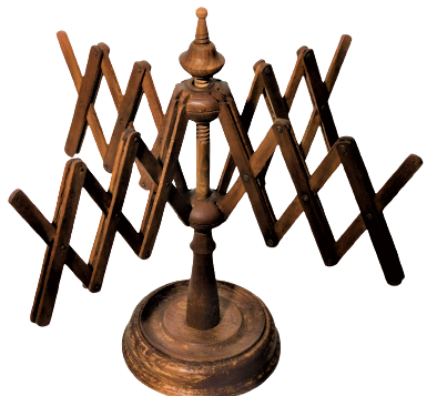  1900 AHŞAP AKCA AGACDAN YAPILMIŞ İPLİK SARMAK İÇİN KULLANILAN CIKRIK