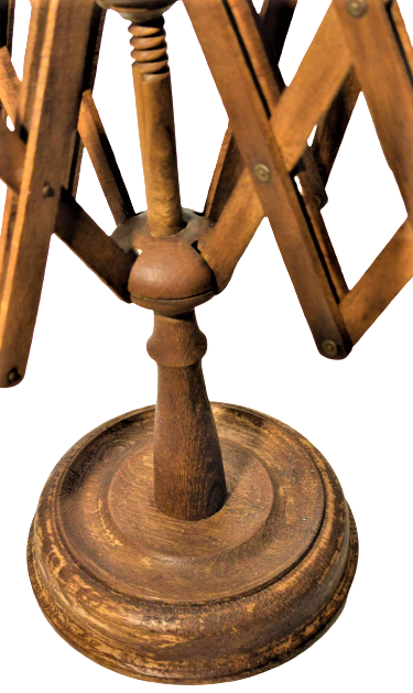  1900 AHŞAP AKCA AGACDAN YAPILMIŞ İPLİK SARMAK İÇİN KULLANILAN CIKRIK