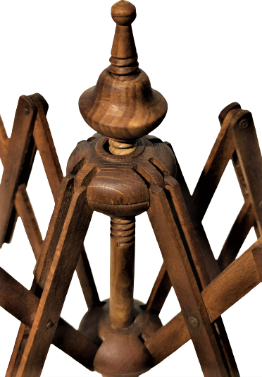  1900 AHŞAP AKCA AGACDAN YAPILMIŞ İPLİK SARMAK İÇİN KULLANILAN CIKRIK