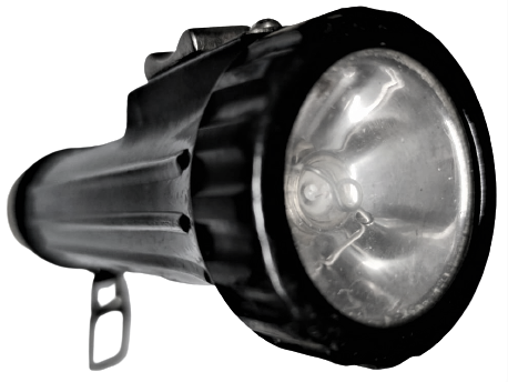 U.S.N. PERMISSIBLE ELECTRİC FLASHLIGHT USA 2. DUNYA ŞAVAŞI BAKALİT PİLLİ EL FENERİ ASKI APARATI DEVAMLI YAKMA VE FASILALI AC KAPA DUGMELİ