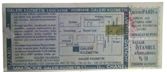   GALERİ KOZMETİK TOPTAN BUJİTERİ PARFÜMERİ ARMAGAN KUPONU %10 İNDİRİM CEKİ