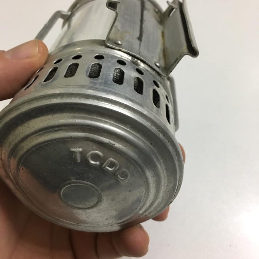 1950 TCDD  A.SARTORİUS WUPPERTAL GERMAN TREN METAL VAGON İC AYDINLATMA LAMBASI