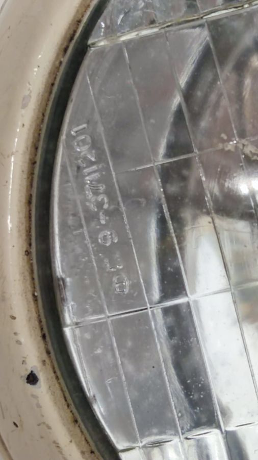 1950 RUS CCCP ESSKİ SOVYET SOSYALİS RUS BEPX BEPX AUTO LAMP TEK METAL KASA ON CAM DAMGALI FAR